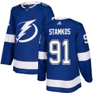Dětské NHL Tampa Bay Lightning dresy 91 Steven Stamkos Authentic královská modrá Adidas Domácí