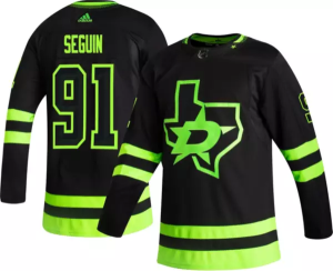 Pánské NHL Dallas Stars dresy Tyler Seguin #91 Authentic Pro Alternate Černá
